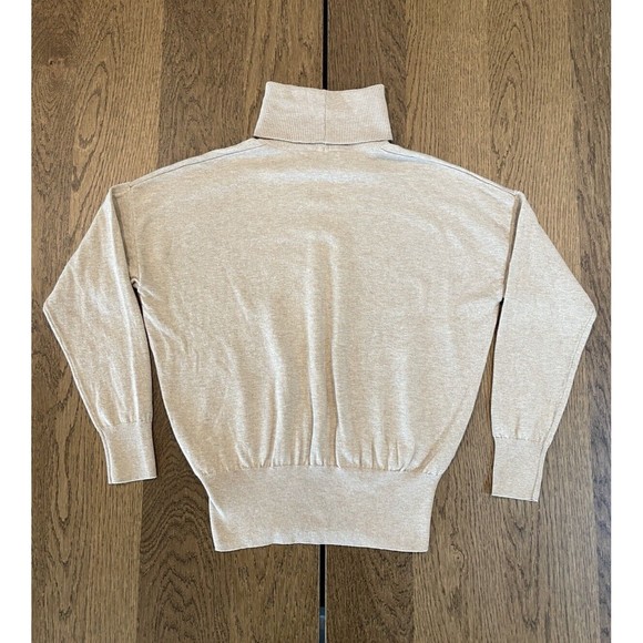 Madewell Brookhaven Wool Blend Turtleneck Sweater Women’s S Beige Dolman Sleeve - Picture 2 of 13